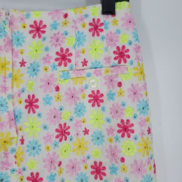 Lilly Pulizter Multicolor Floral Embroidered Mini Skirt 6 - Picture 4 of 8